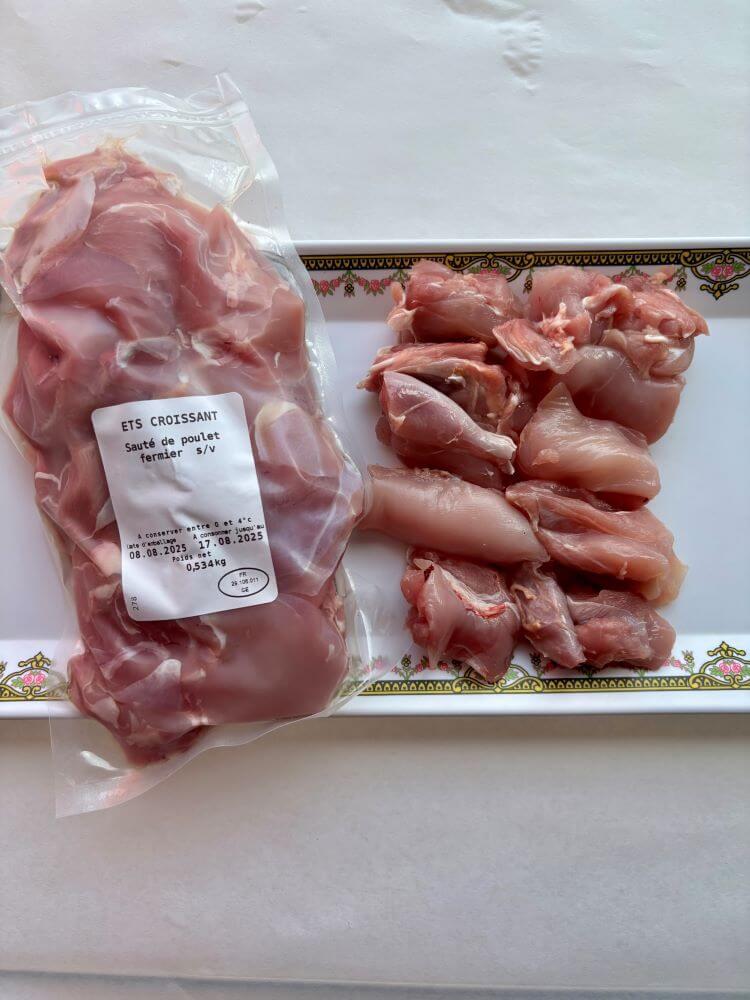 Sauté de poulet fermier